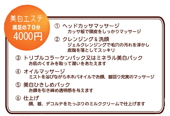 美白&小鼻つるつるコース